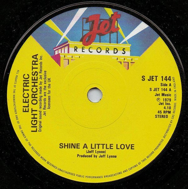 Electric Light Orchestra : Shine A Little Love (7", Single, Com)