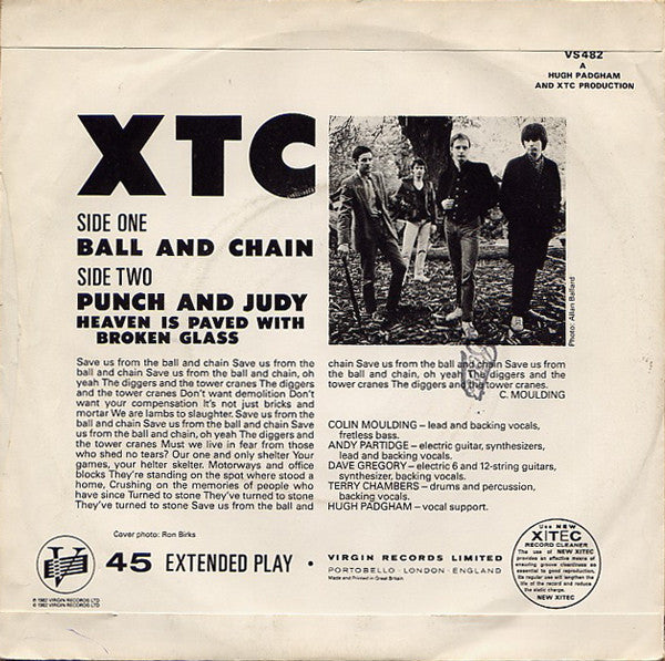 XTC : Ball And Chain (7", EP, Single)