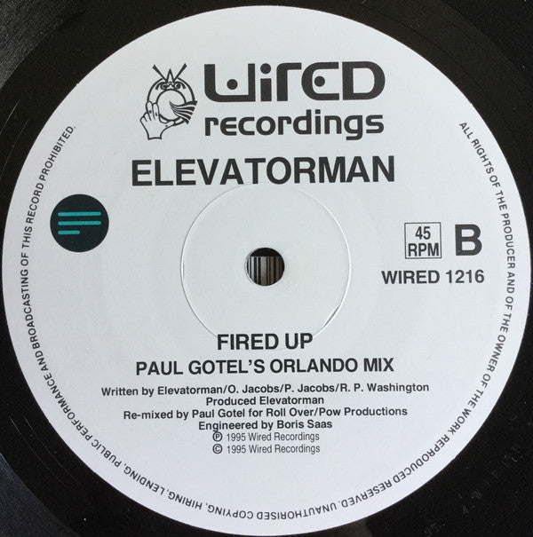 Elevatorman : Fired Up (12")