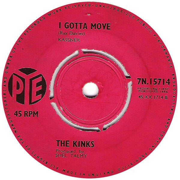 The Kinks : All Day And All Of The Night (7", Single, Pus)