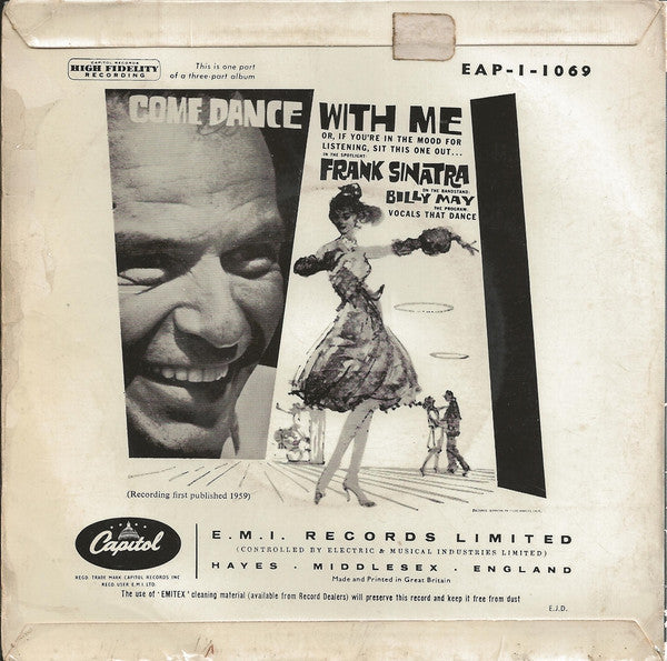 Frank Sinatra With Billy May And His Orchestra : Come Dance With Me (Part 1) (7", EP)