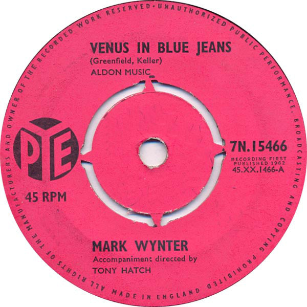 Mark Wynter : Venus In Blue Jeans (7", Single)