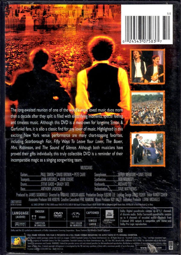 Simon & Garfunkel : The Concert In Central Park (DVD-V, NTSC)