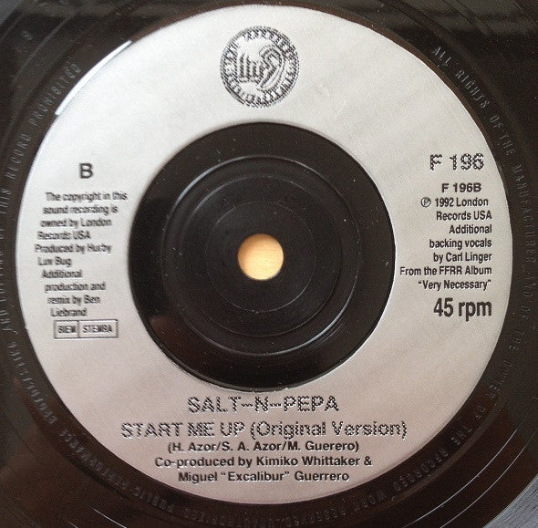Salt 'N' Pepa : Start Me Up (7", Sil)