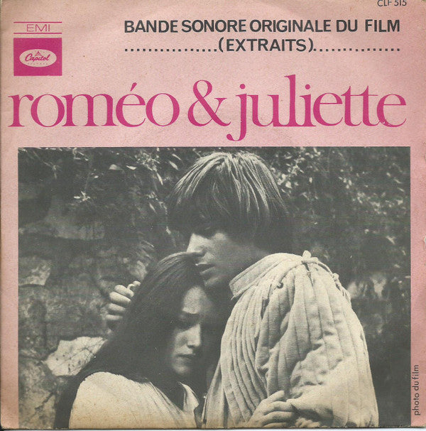 Nino Rota : Extraits de la Bande Originale Du Film Romeo & Juliette (7", Single)