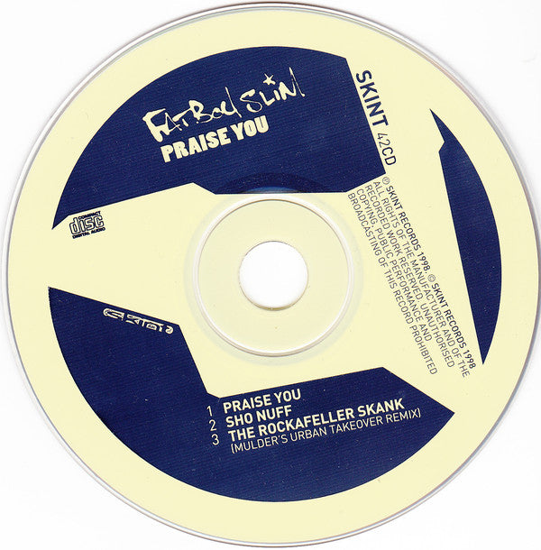 Fatboy Slim : Praise You (CD, Single)