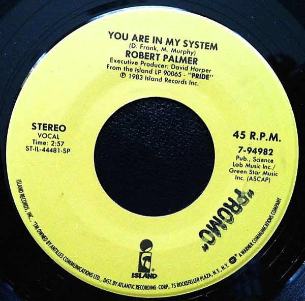 Robert Palmer : You're Gonna Get What's Coming / You Are In My System (7", Single, RE)