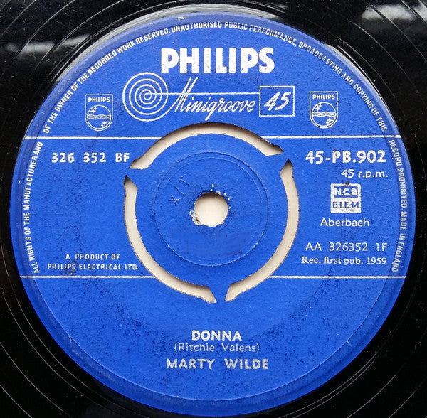 Marty Wilde : Donna (7")