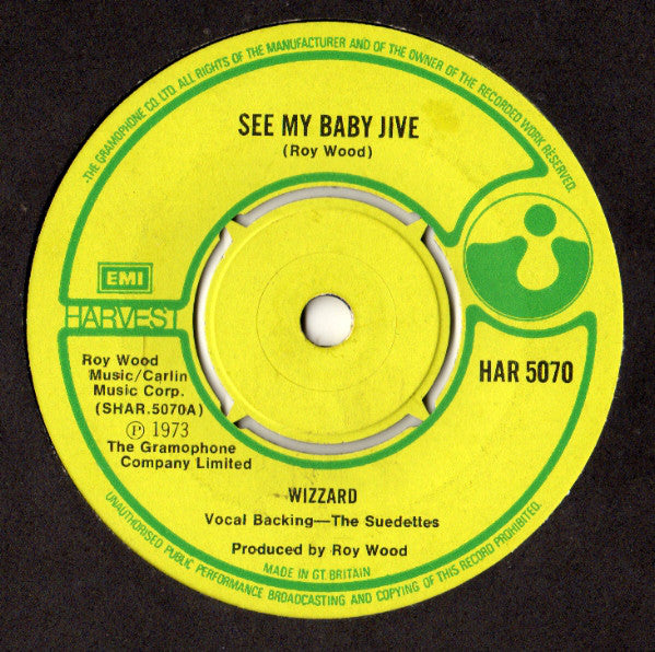 Wizzard (2) : See My Baby Jive (7", Single, 4-p)