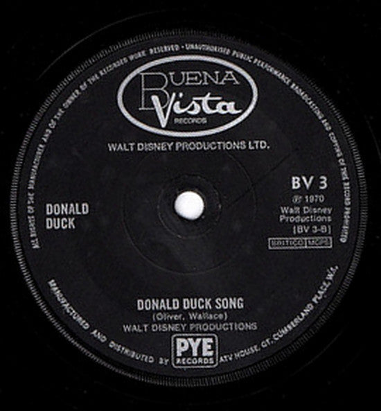 The Mouse Factory And Donald Duck : Minnie's Yoo Hoo / Donald Duck Song (7", Single, Sol)