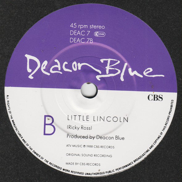 Deacon Blue : Real Gone Kid (7", Single)