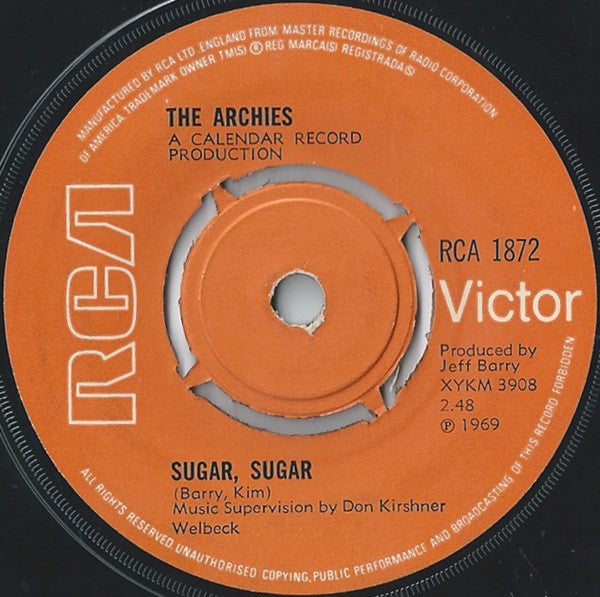 The Archies : Sugar, Sugar (7", Single, Kno)