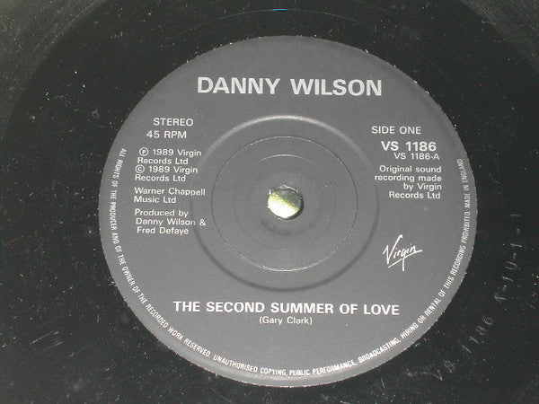 Danny Wilson (2) : The Second Summer Of Love (7", Single, Bla)