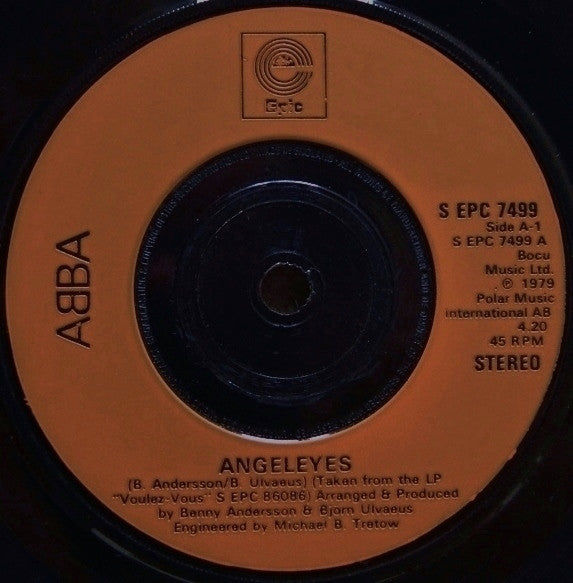 ABBA : Angeleyes / Voulez-Vous (7", Single, Ora)