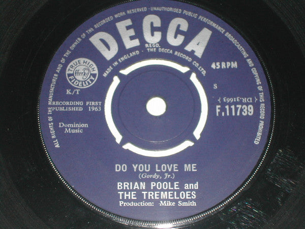 Brian Poole & The Tremeloes : Do You Love Me (7", Single, 4-P)