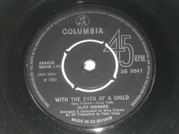 Cliff Richard : With The Eyes Of A Child (7", Single, 4-P)