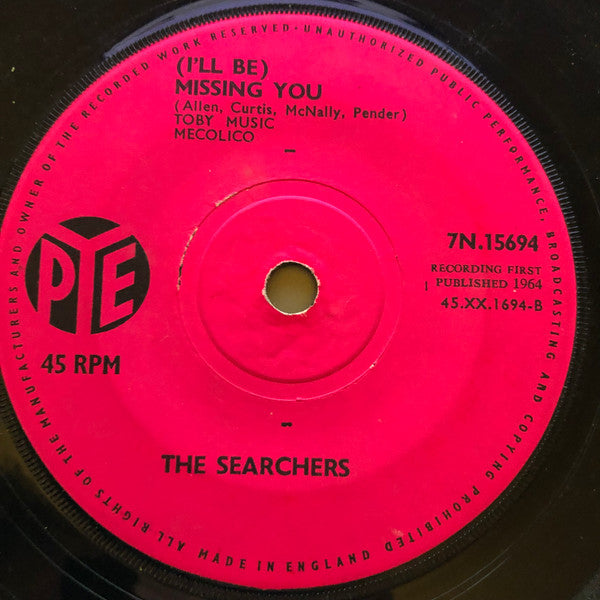 The Searchers : When You Walk In The Room (7", Single, Sol)