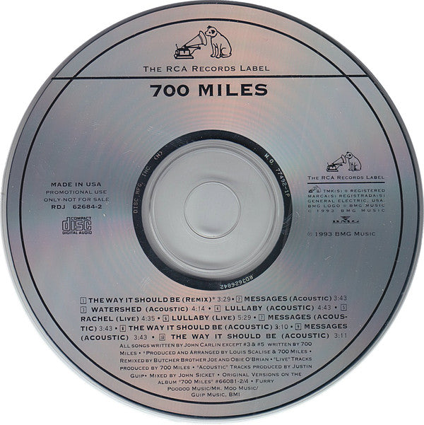 700 Miles : 700 Miles (CD, Album, Promo)
