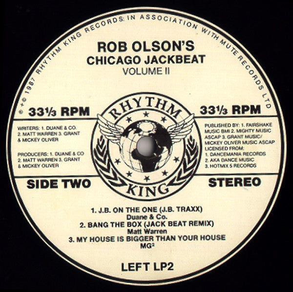 Rob Olson : Rob Olson's Chicago Jackbeat Vol Two (LP, Comp)