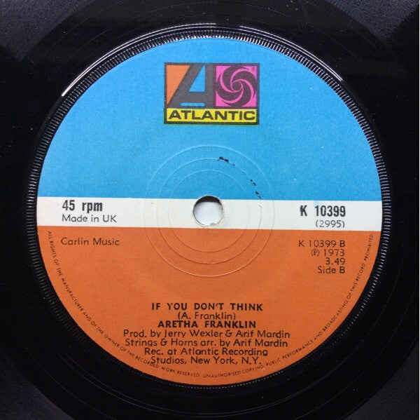Aretha Franklin : Until You Come Back To Me (That's What I'm Gonna Do) (7", Single, Sol)