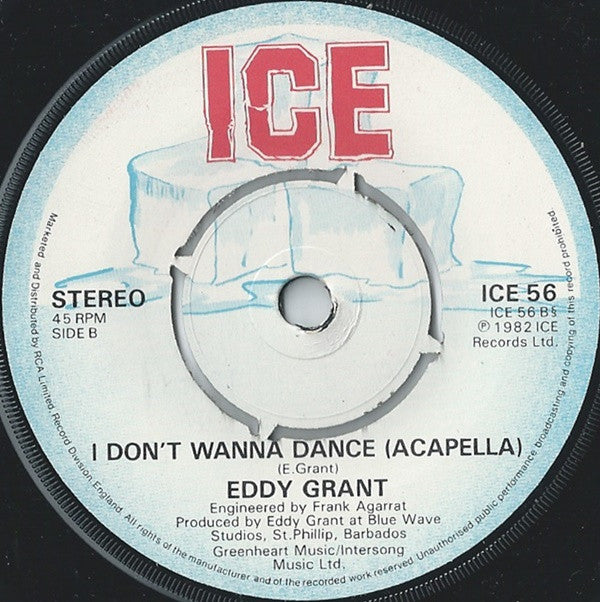 Eddy Grant : I Don't Wanna Dance (7", Single, Pus)