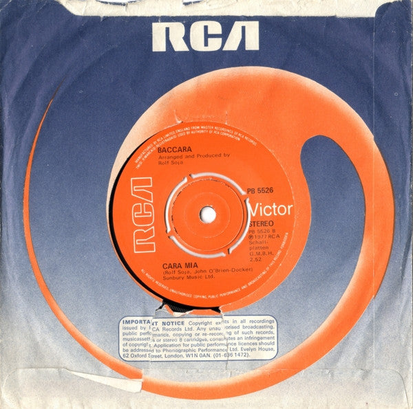Baccara : Yes Sir, I Can Boogie (7", Single, Kno)