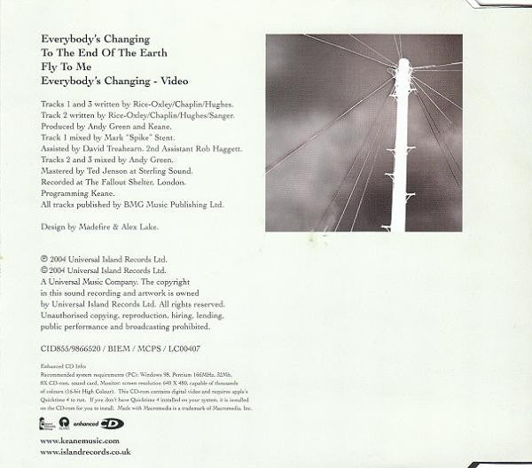 Keane : Everybody's Changing (CD, Single, Enh, Dis)