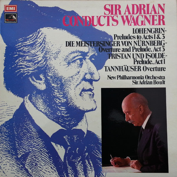 Richard Wagner, Sir Adrian Boult, New Philharmonia Orchestra : Sir Adrian Conducts Wagner (LP, Album, Quad)