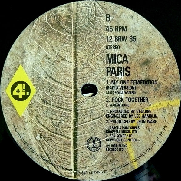 Mica Paris : My One Temptation (12", Single)