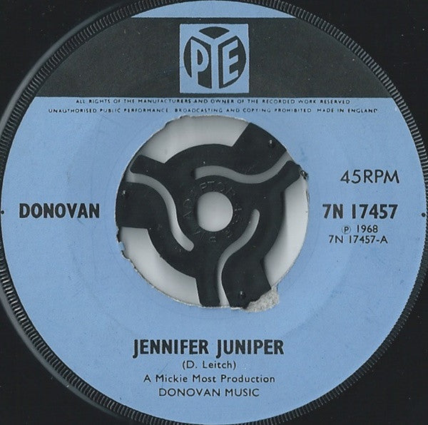 Donovan : Jennifer Juniper (7", Single, Kno)