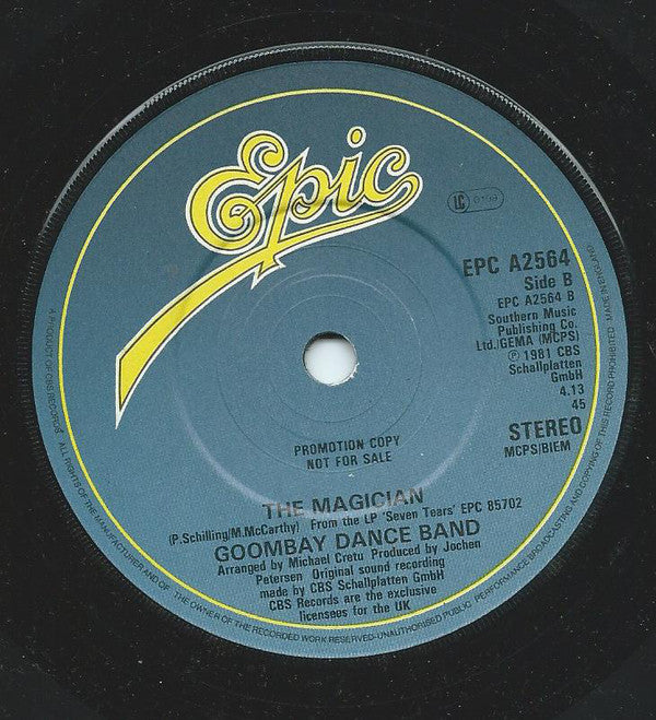 Goombay Dance Band : Rain / The Magician (7", Single, Promo)
