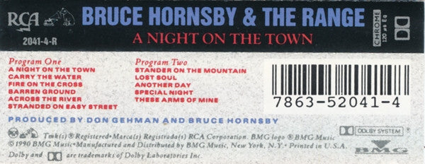 Bruce Hornsby And The Range : A Night On The Town (Cass, Album)