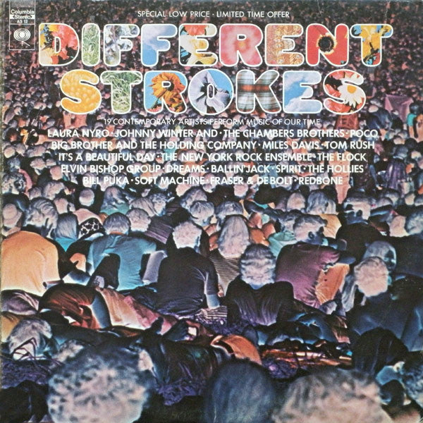Various : Different Strokes (19 Contemporary Artists Perform Music Of Our Time) (LP, Comp)
