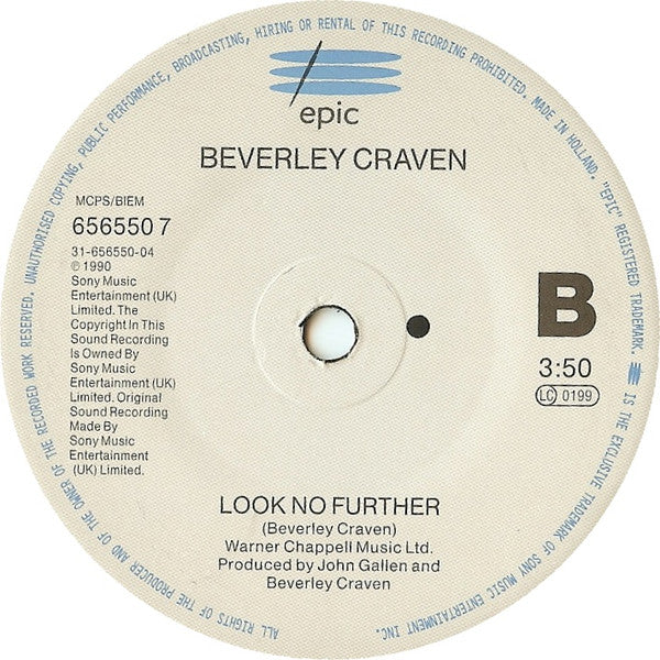 Beverley Craven : Holding On (7", Single, Pur)
