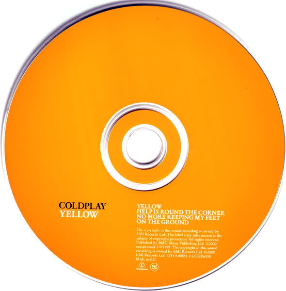 Coldplay : Yellow (CD, Single, Dig)