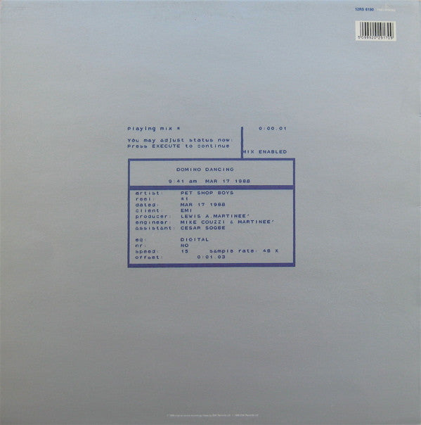 Pet Shop Boys : Domino Dancing (12", Ltd, Dou)