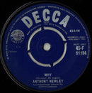 Anthony Newley : Why (7", 4-P)
