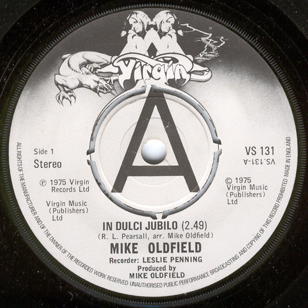 Mike Oldfield : In Dulci Jubilo / On Horseback (7", Single, 4 P)