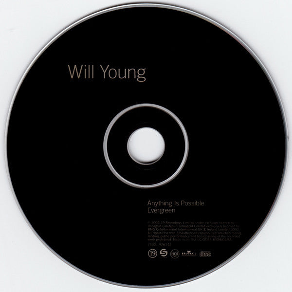 Will Young : Anything Is Possible / Evergreen (CD, Single)