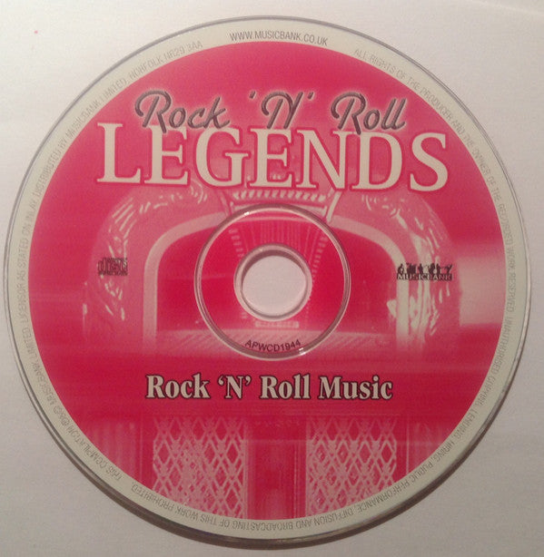 Various : Rock 'N' Roll Legends, Rock 'N' Roll Music (CD, Album, Comp, P/Unofficial)