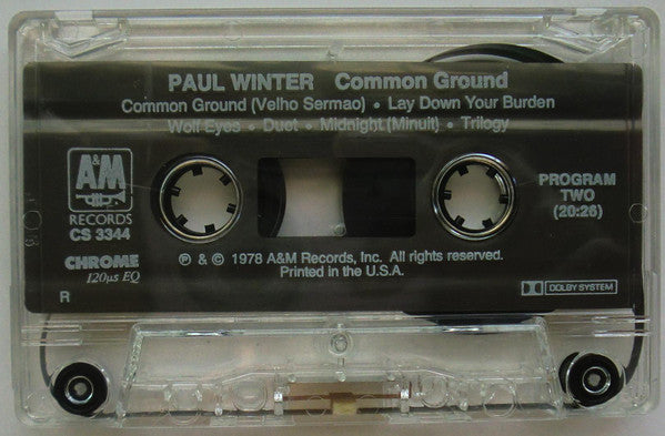 Paul Winter (2) : Common Ground (Cass, Album)