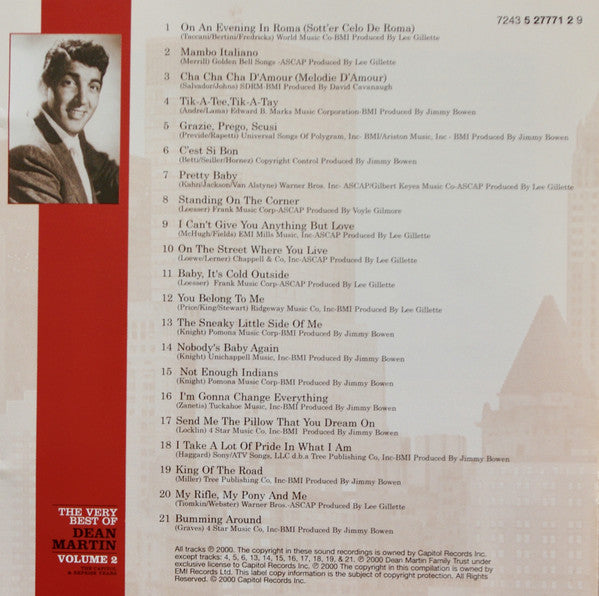 Dean Martin : The Very Best Of Dean Martin - The Capitol & Reprise Years Volume 2 (CD, Comp)