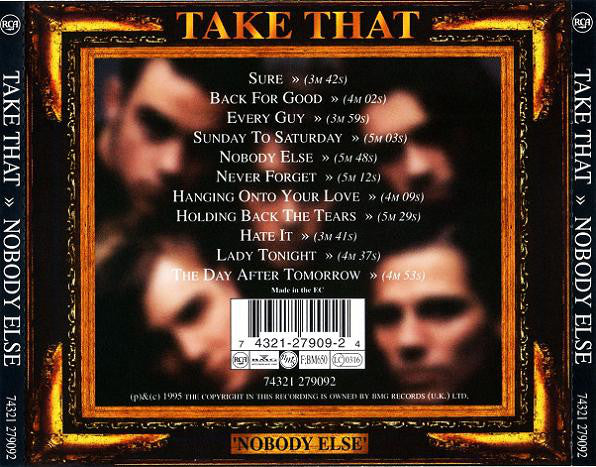 Take That : Nobody Else (CD, Album)