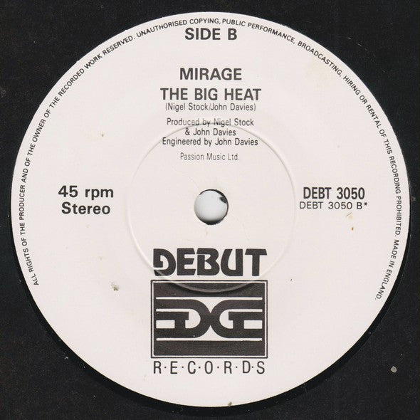 Mirage (12) : Push The Beat (7", Single, P/Mixed)