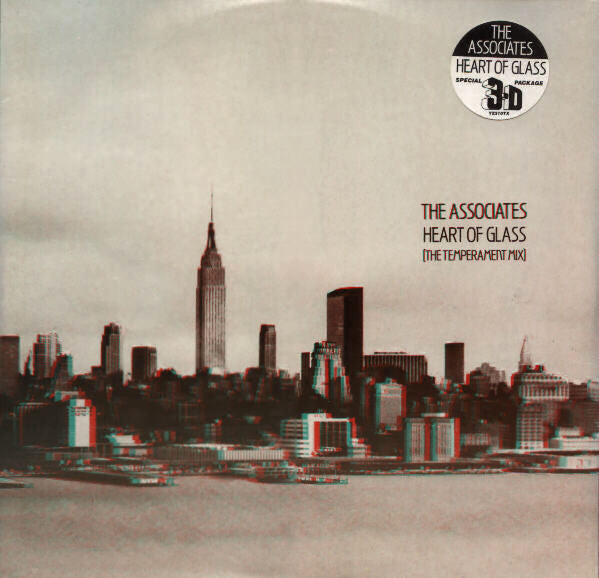 The Associates : Heart Of Glass (The Temperament Mix) (12", Single)