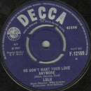 Lulu : Leave A Little Love (7", Single)