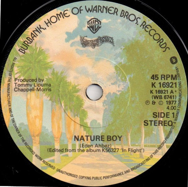George Benson : Nature Boy (7", Single)