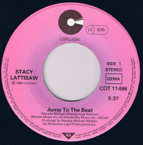 Stacy Lattisaw : Jump To The Beat (7", Single)