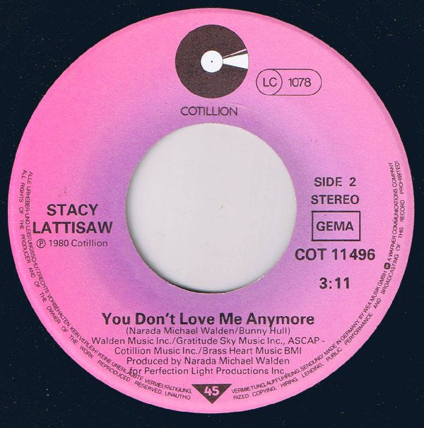 Stacy Lattisaw : Jump To The Beat (7", Single)