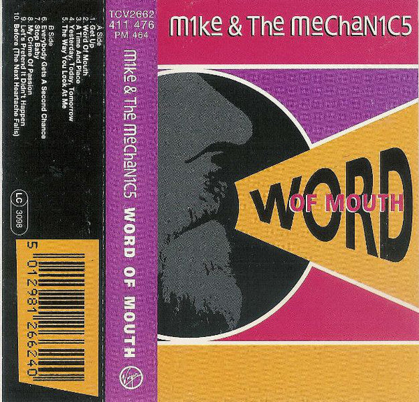 Mike & The Mechanics : Word Of Mouth (Cass, Album)